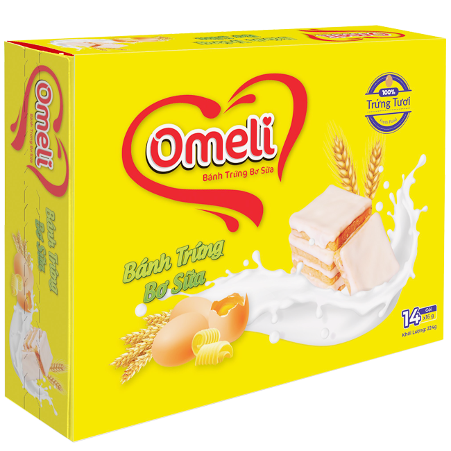 Bánh Trứng Nướng Kem Sữa Omeli